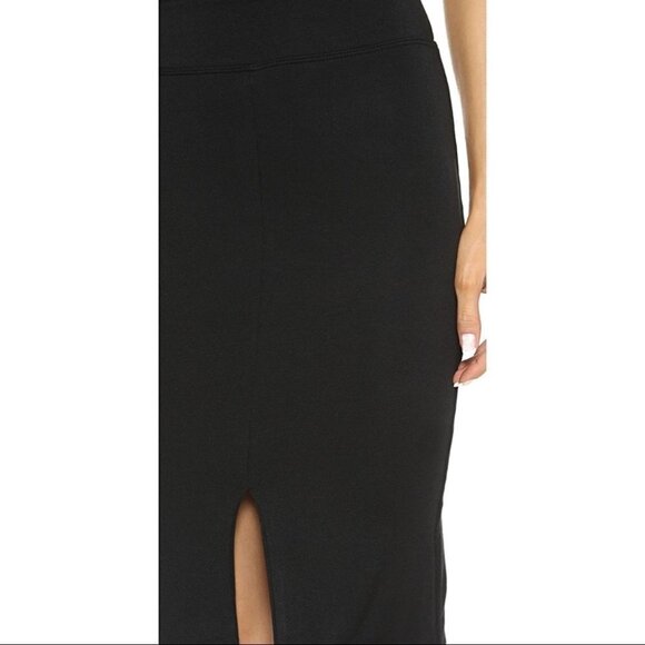 Revolve LNA Harley Skirt Pencil Mini Slit Black High Waist Bodycon Jersey XS - Picture 14 of 16